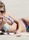 AnnaLynne McCord Lick Ice Ceam In a Bikini on the beach in Los Angeles